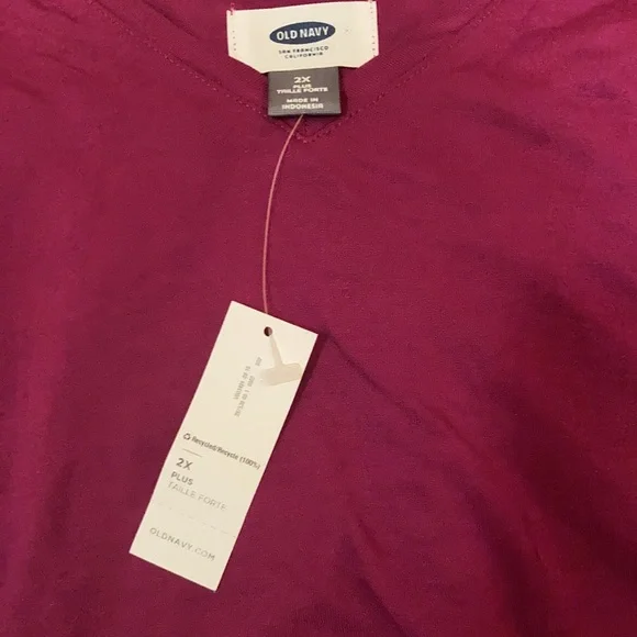 NWT Old Navy purple/pink top Sz 2X - Picture 2 of 5